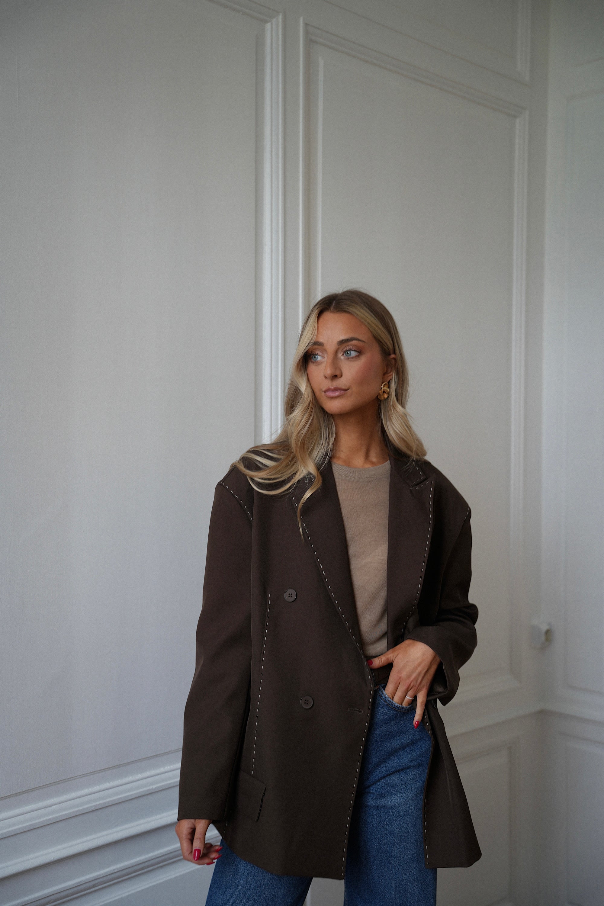 Veste Blazer Flavie - Chocolat