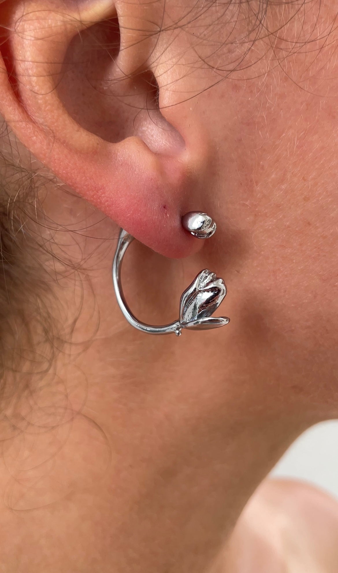 Boucles D'Oreilles Enroll Flower