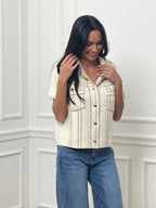 Gilet Mila - Ecru