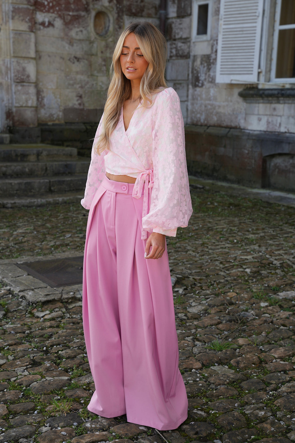 Pantalon Ample Chelsea - Rose