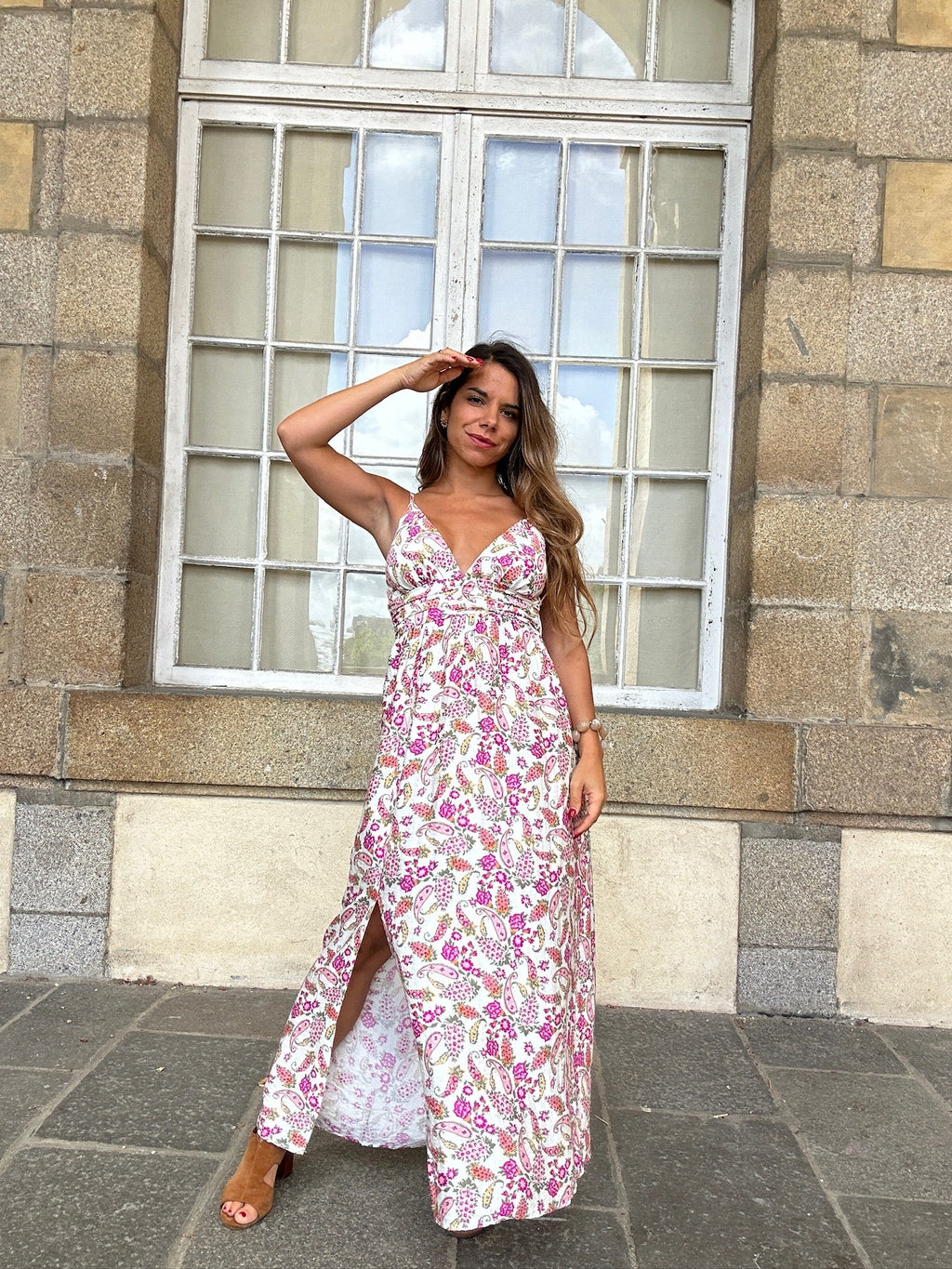 Robe Longue Fleurie Léandre