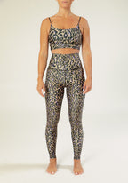 Legging Fleur Chakra Beige Et Violet
