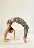 Legging Fleur Chakra Beige Et Violet