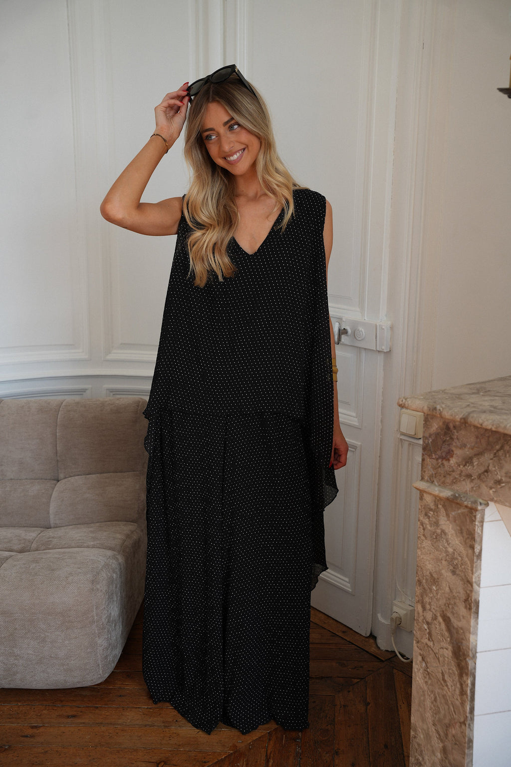 Ensemble À Pois Frany - Noir