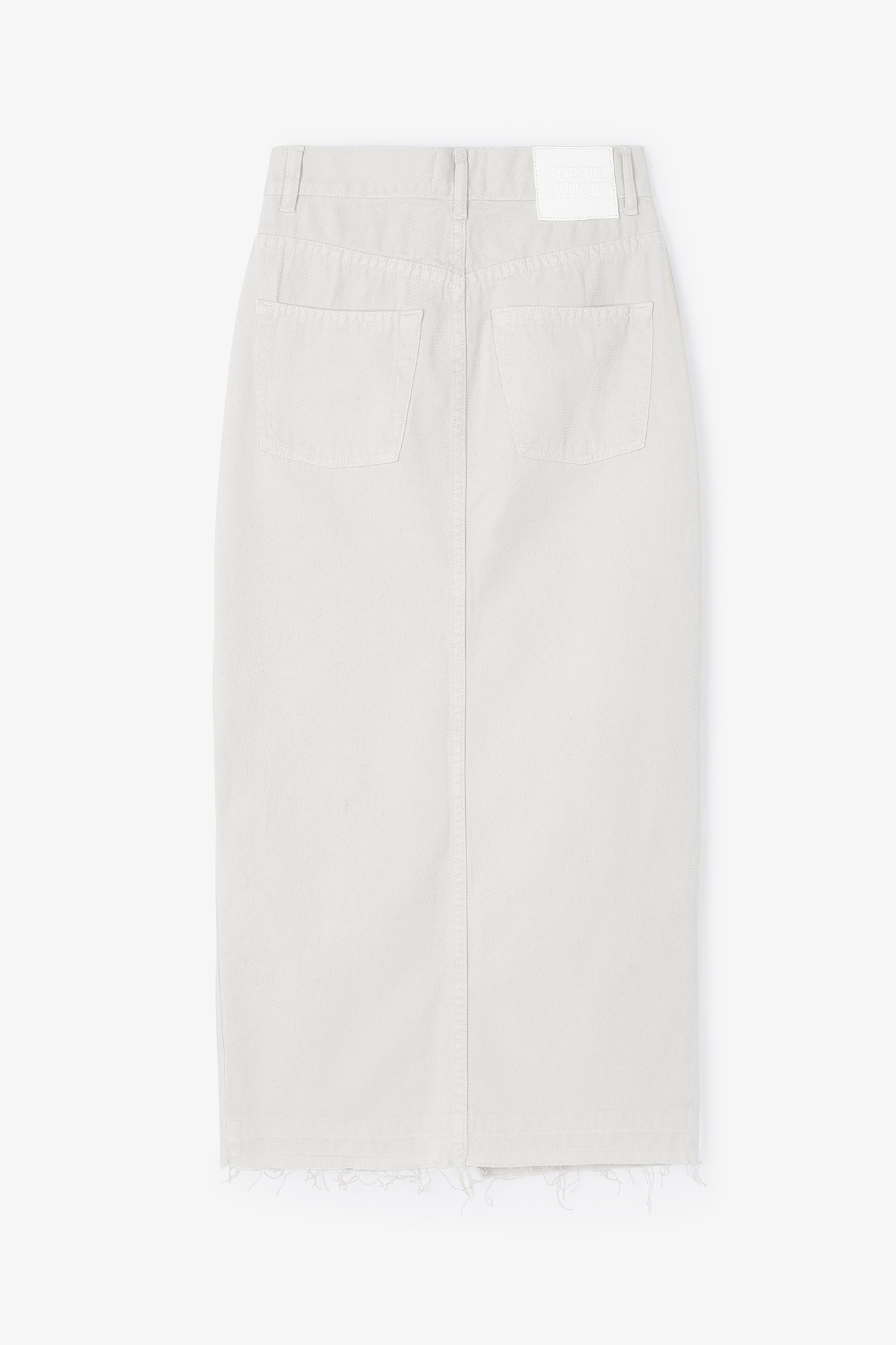 Jupe Denim Sergé Écru