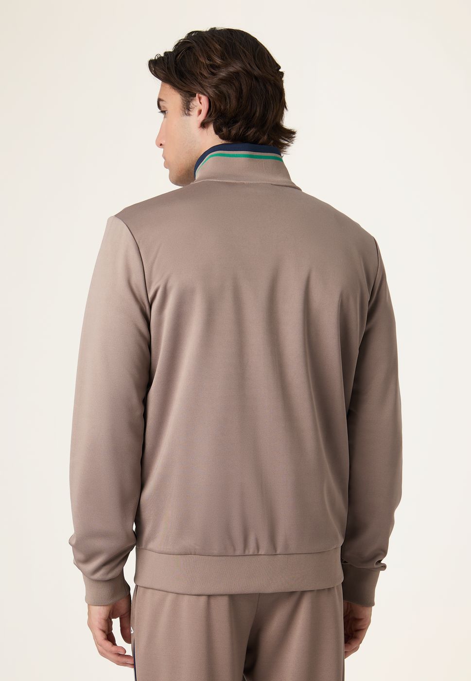 Veste De Survêtement À Bandes Classique - Gris Taupe