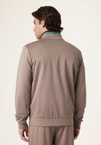 Veste De Survêtement À Bandes Classique - Gris Taupe