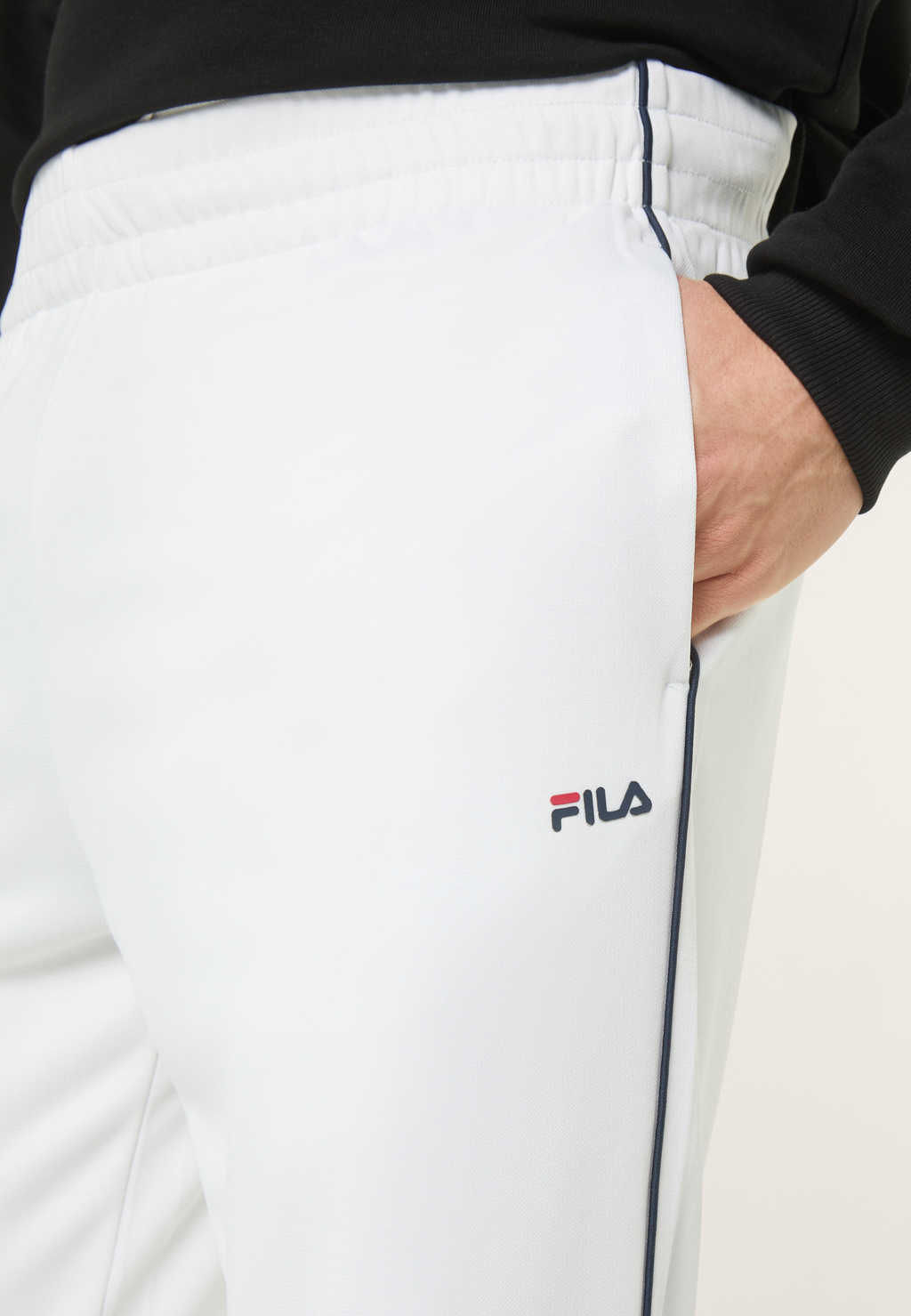 Pantalon De Survêtement Classique - Blanc Éclatant-Iris Noir