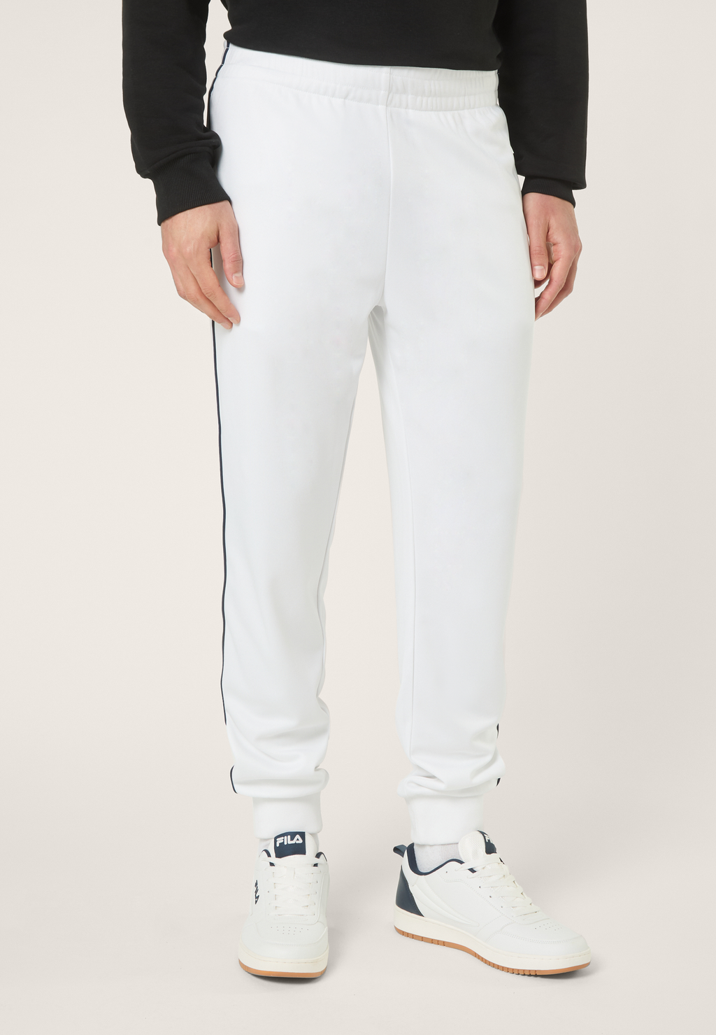 Pantalon De Survêtement Classique - Blanc Éclatant-Iris Noir