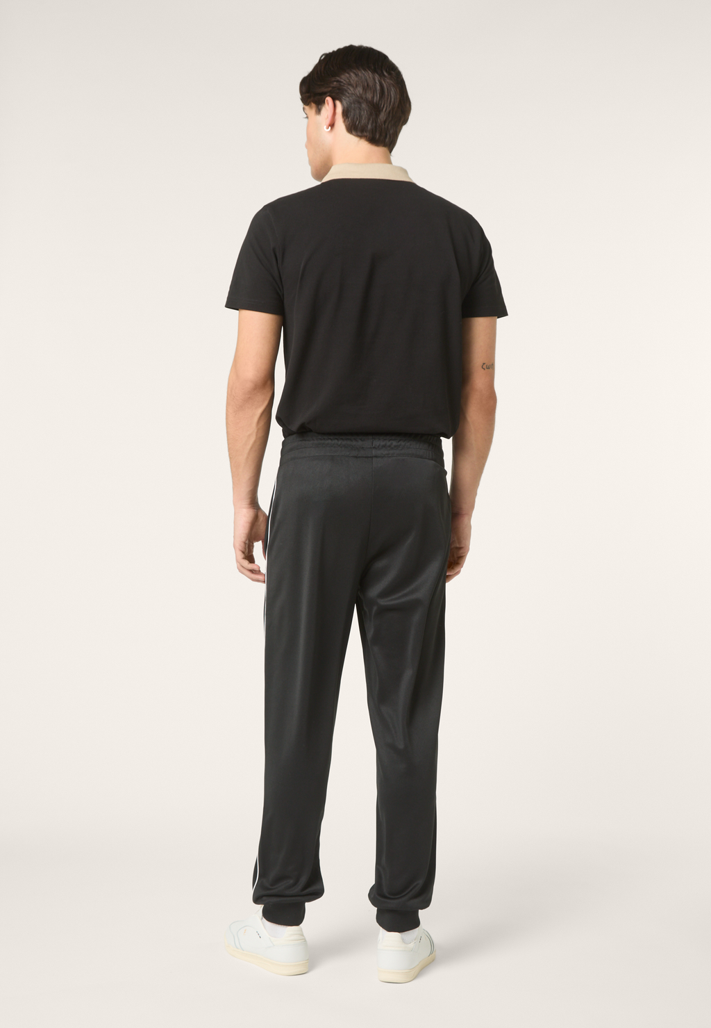 Pantalon De Survêtement Classique - Noir-Blanc Éclatant