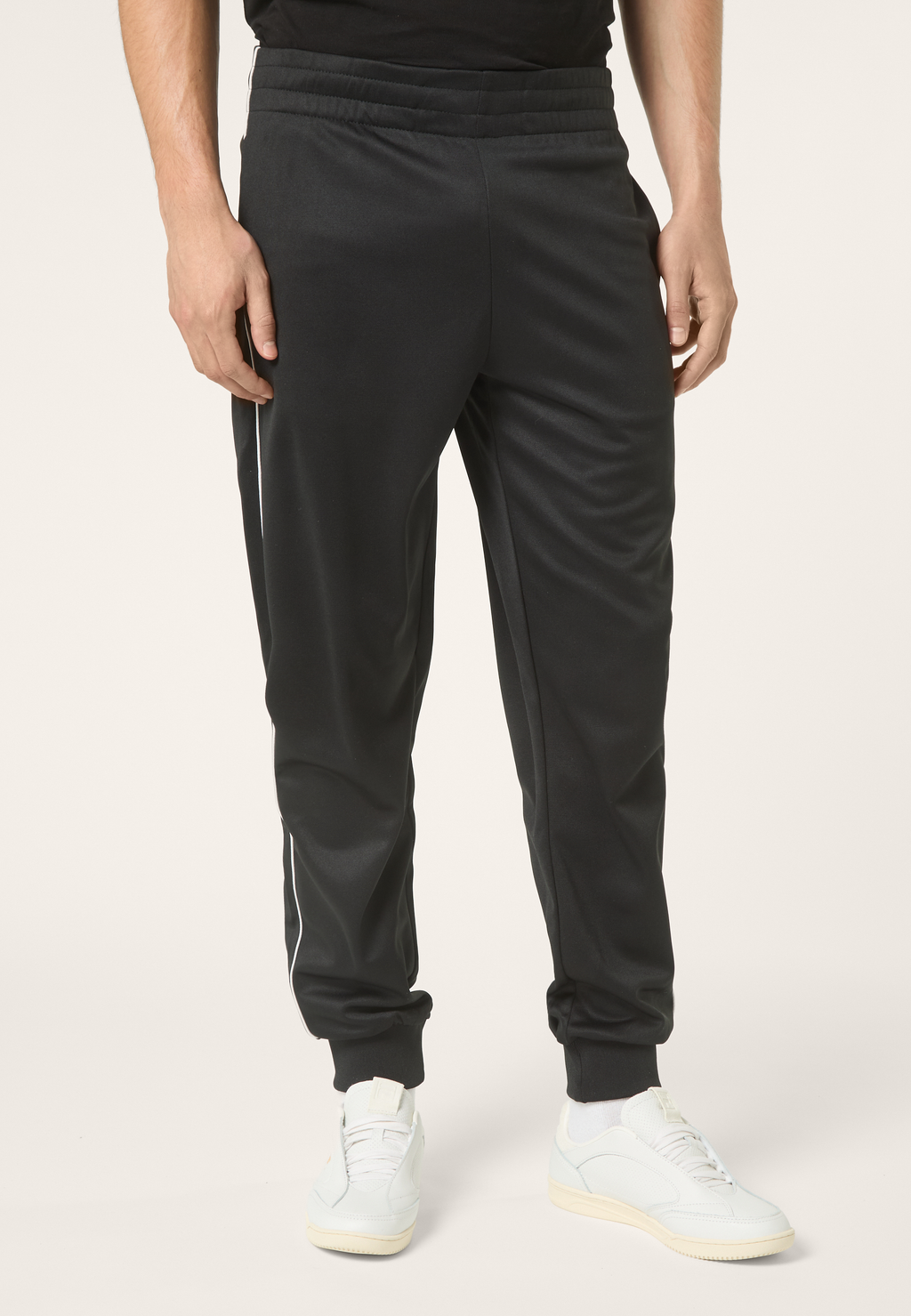 Pantalon De Survêtement Classique - Noir-Blanc Éclatant