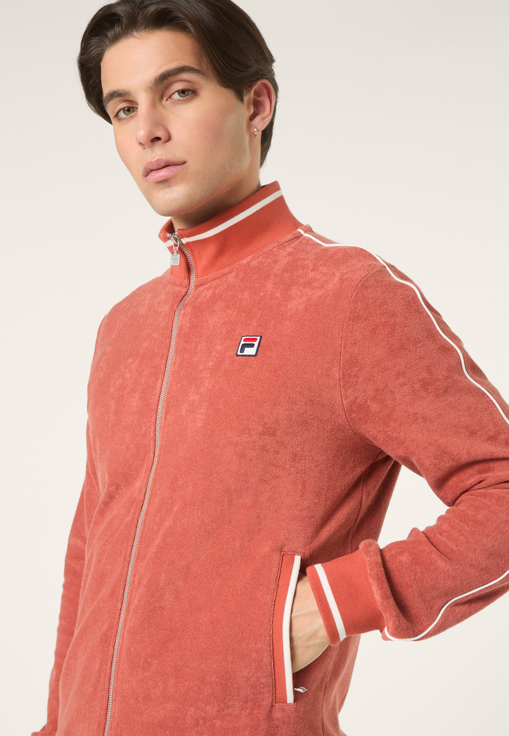 Veste De Survêtement Éponge Classique - Rouge Étrusque
