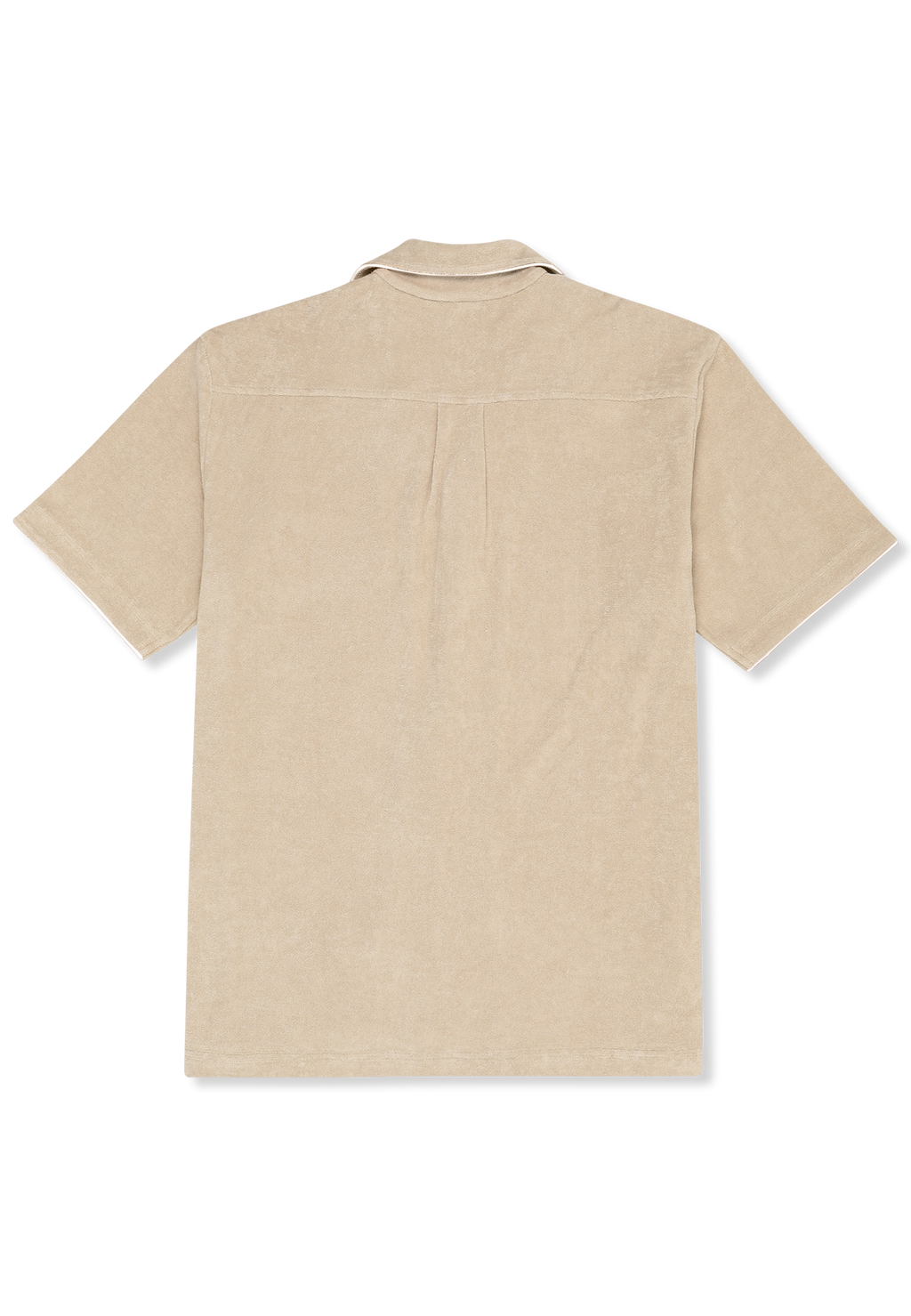 Chemise Resort Éponge Décontractée - Blanc Poivre