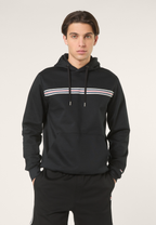 Hoodie À Bande Heritage Classique - Noir