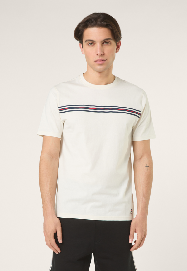 T-Shirt À Bande Heritage Classique - Aigrette