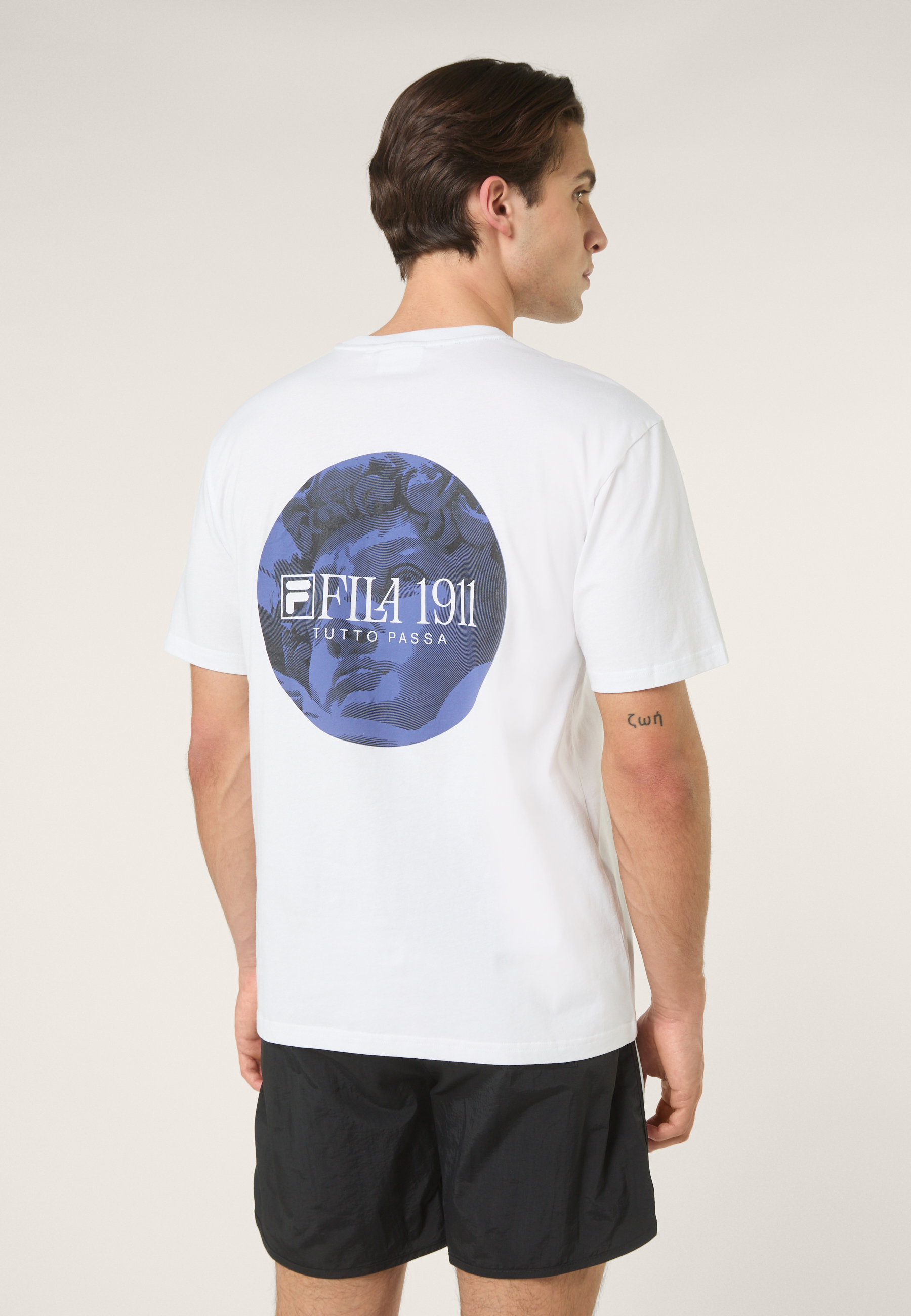 T-Shirt À Imprimé Décontracté - Blanc Éclatant