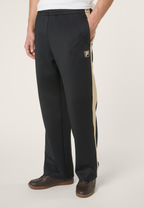 Pantalon De Survêtement À Bandes Décontracté - Noir