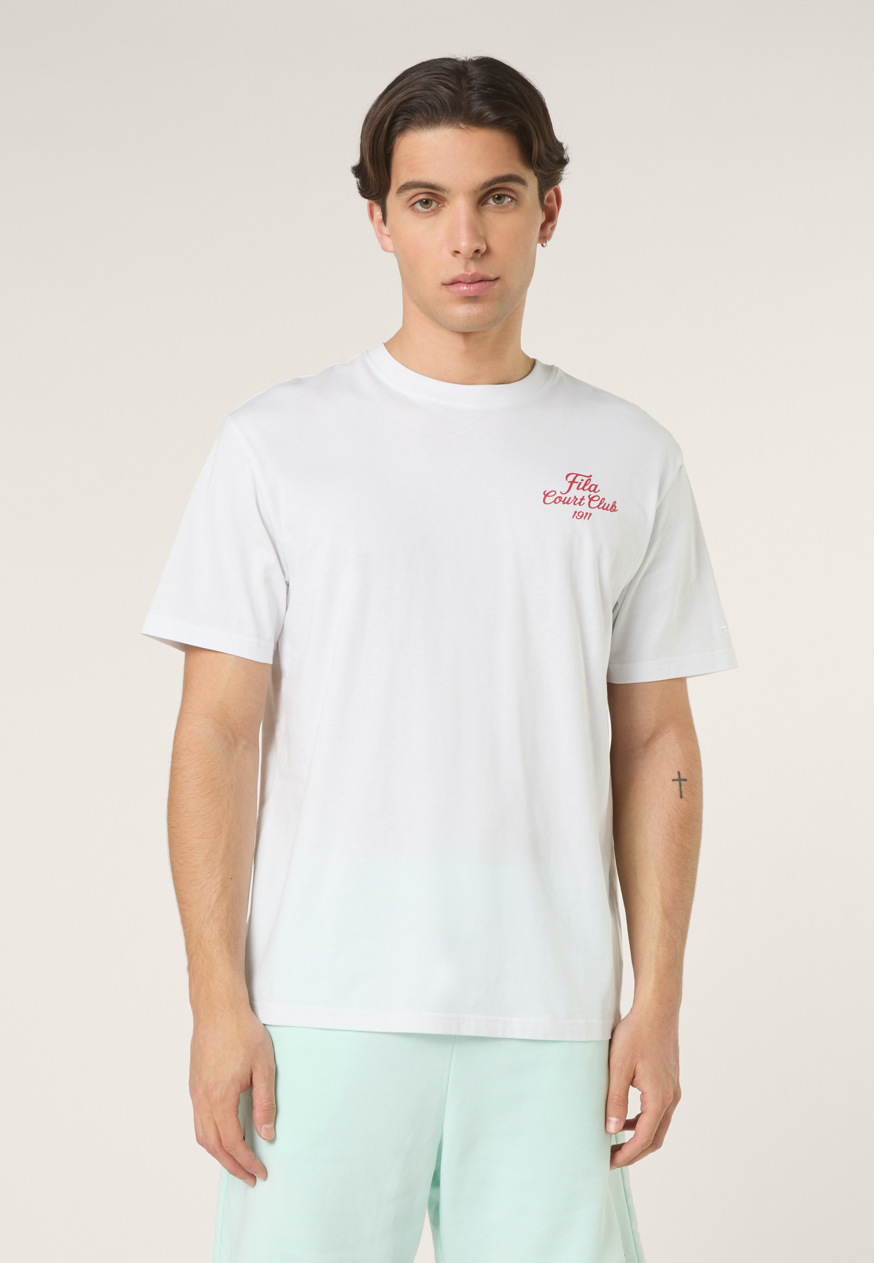 T-Shirt À Imprimé Décontracté - Blanc Éclatant