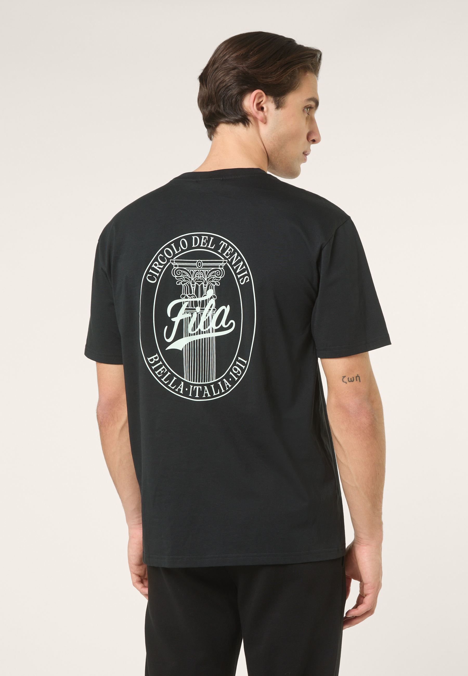 T-Shirt À Imprimé Décontracté - Noir