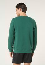 Sweat Ras-Du-Cou À Bandes Classique - Vert Bouquet