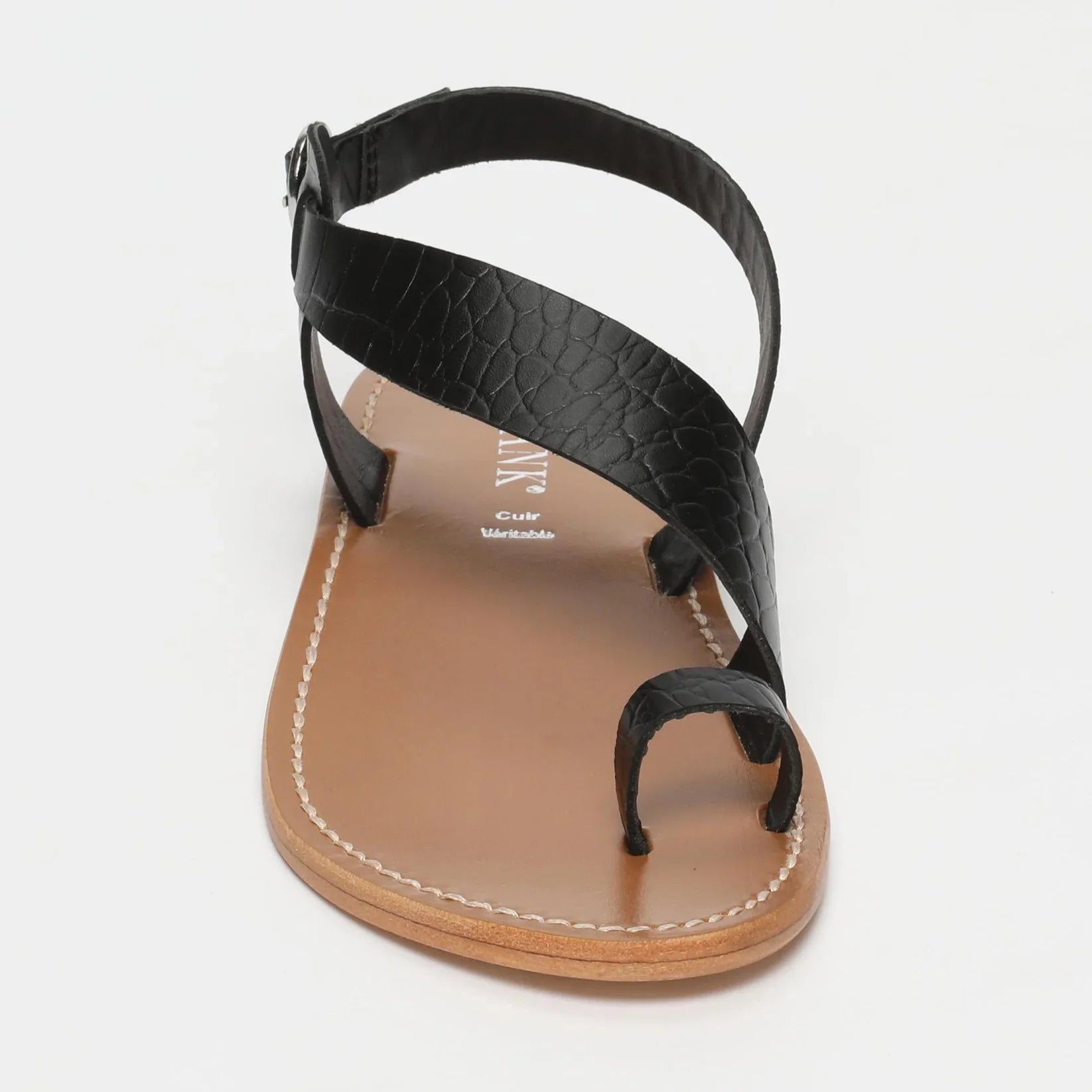 Sandales Entre-Doigts Farshid - Black Croco