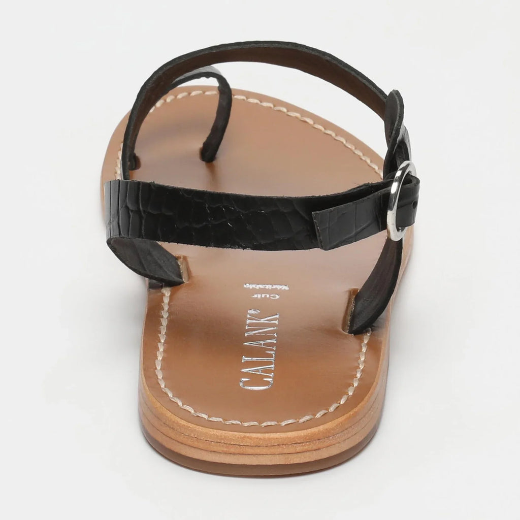 Sandales Entre-Doigts Farshid - Black Croco