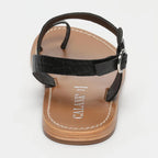 Sandales Entre-Doigts Farshid - Black Croco