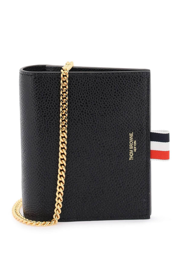 Thom Browne - Porte-Cartes Thom Browne Leather Crossbody Card Holder