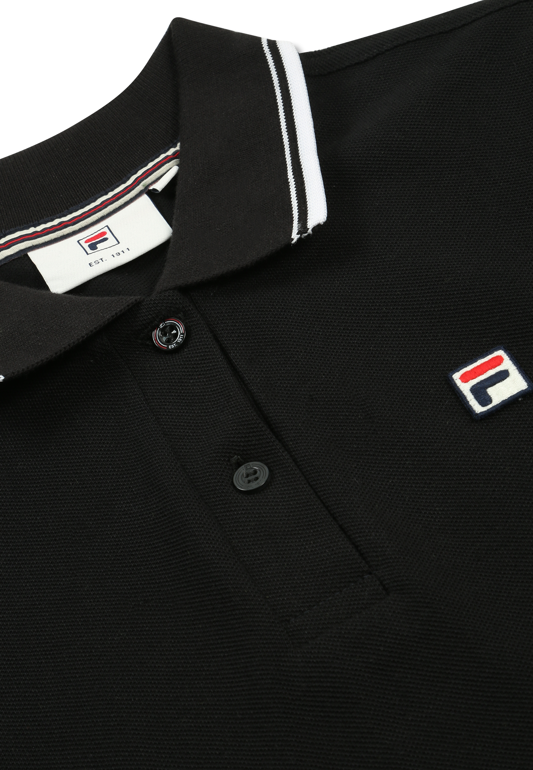 Polo À Liseré Slim - Noir