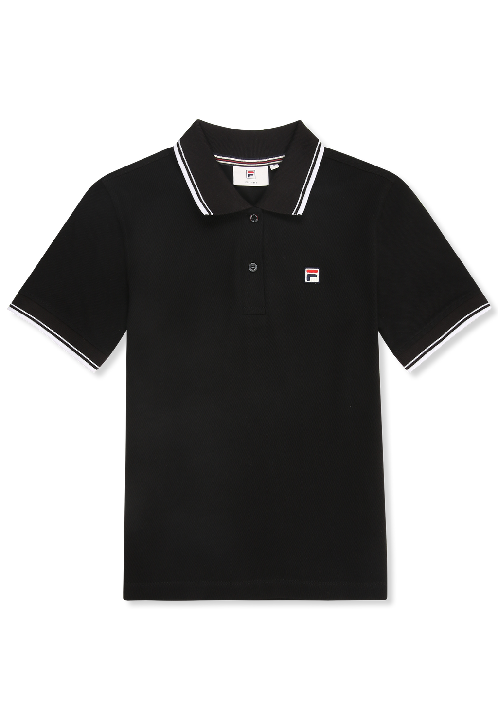 Polo À Liseré Slim - Noir