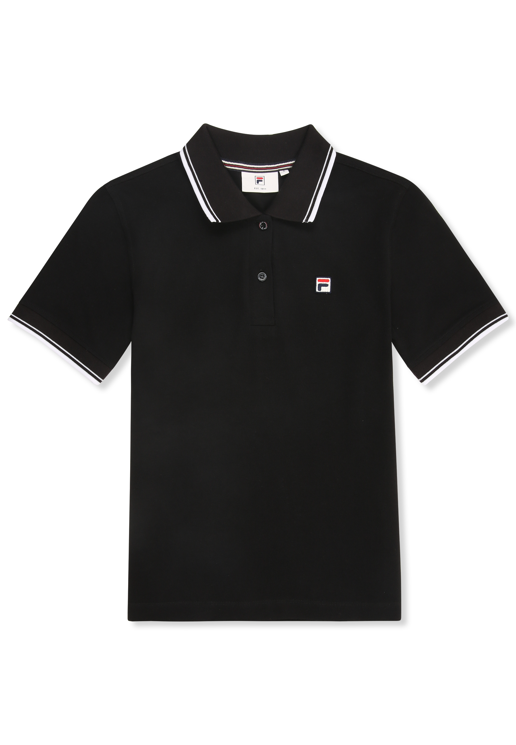 Polo À Liseré Slim - Noir
