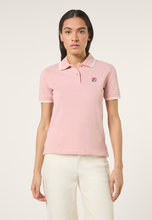 Polo À Liseré Slim - Rose Tendre