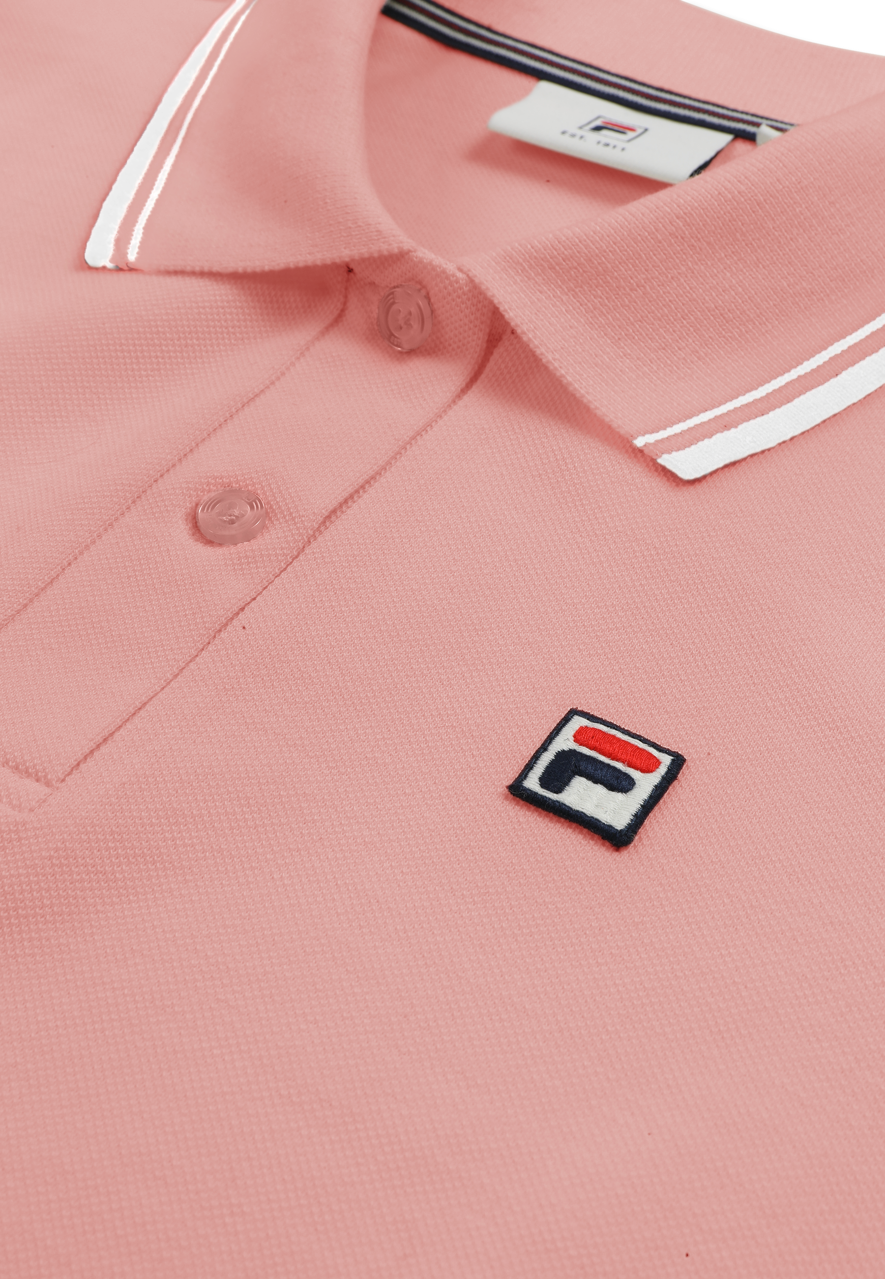 Polo À Liseré Slim - Rose Tendre