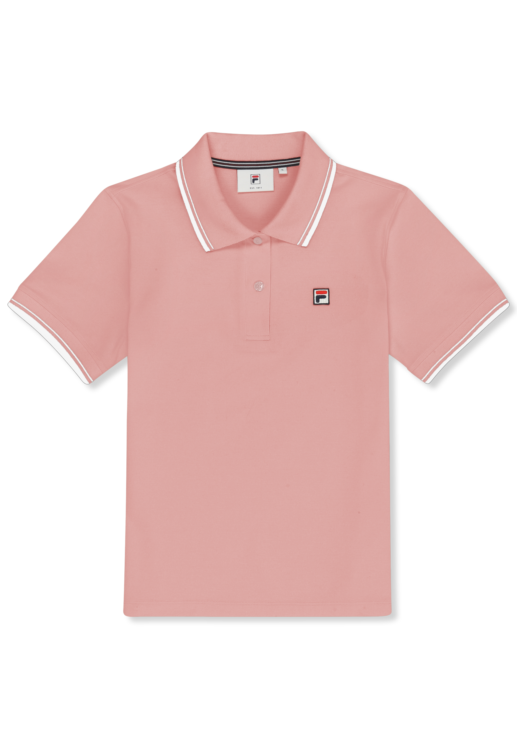 Polo À Liseré Slim - Rose Tendre