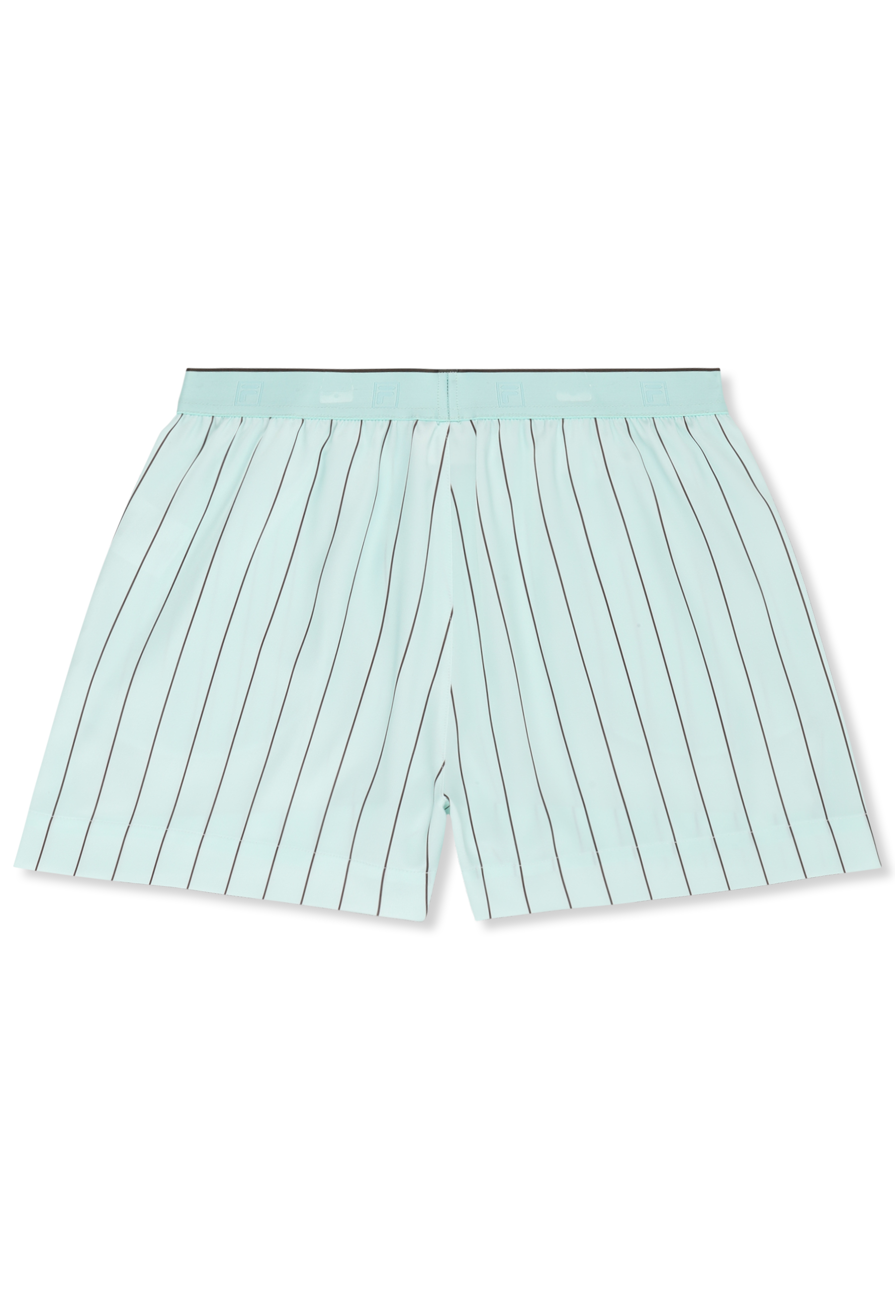 Short En Satin À Fines Rayures Classique - Mer Apaisante / Rayé