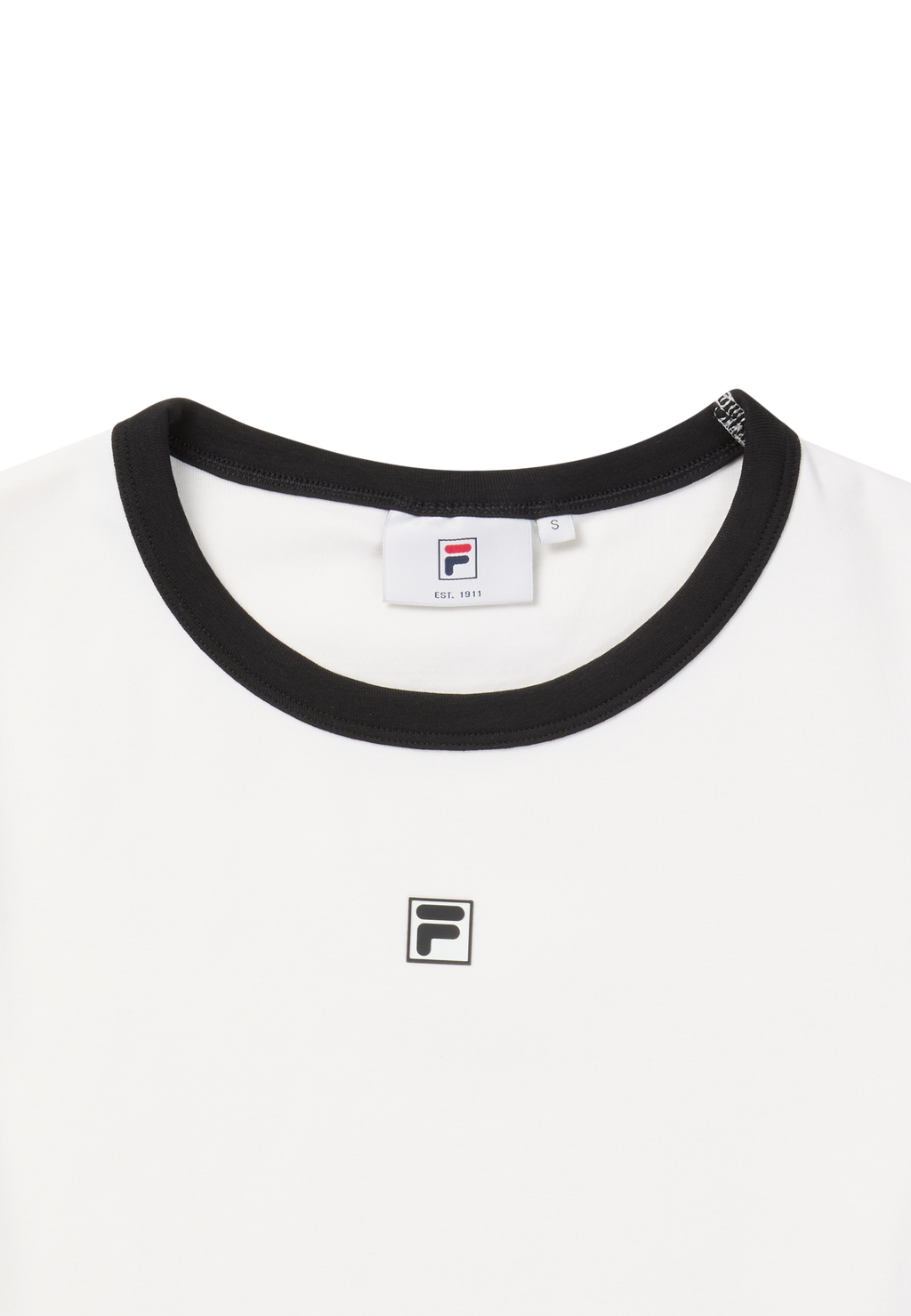 T-Shirt Côtelé À Logo Slim - Aigrette