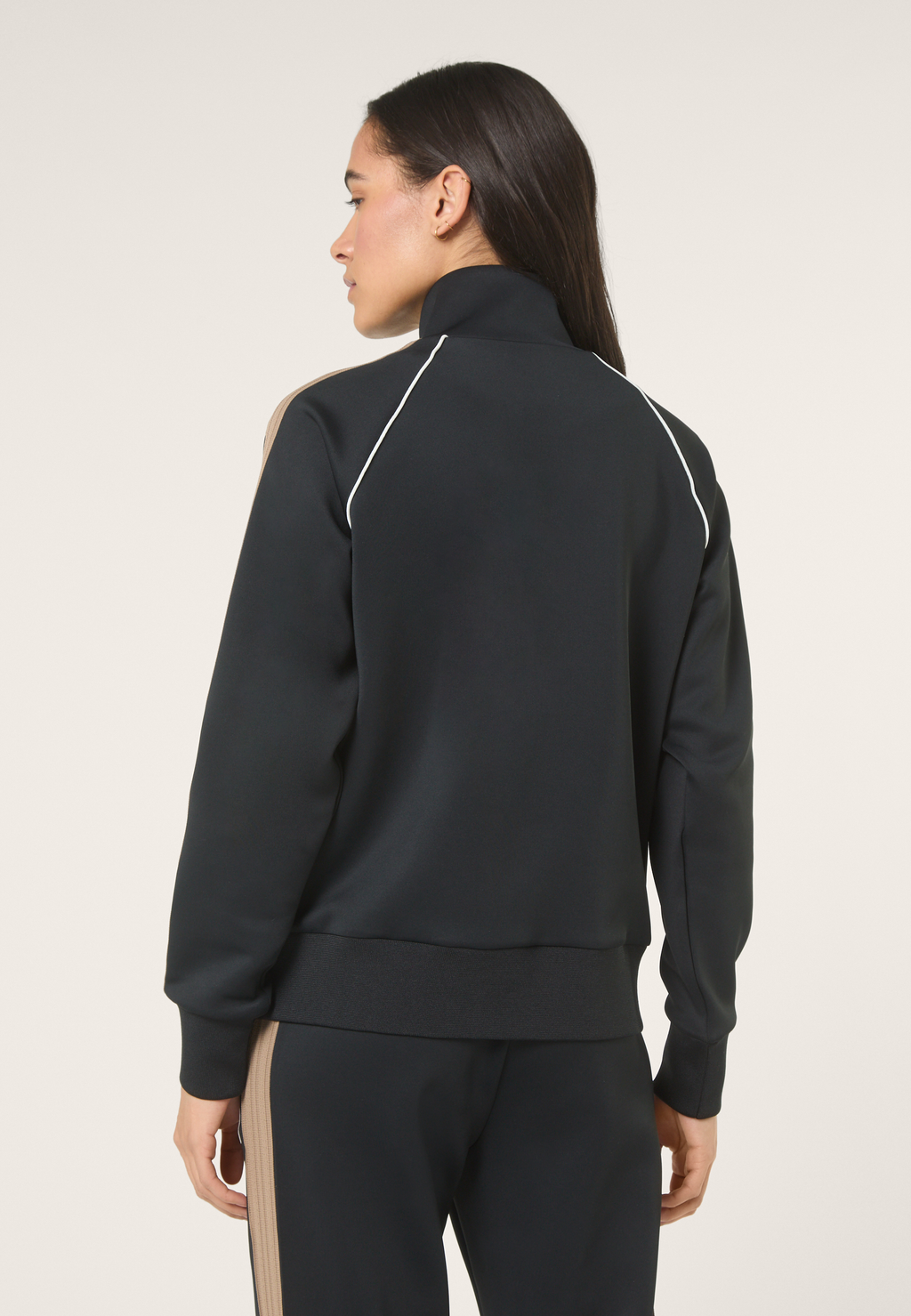 Veste De Survêtement À Bandes Classique - Noir