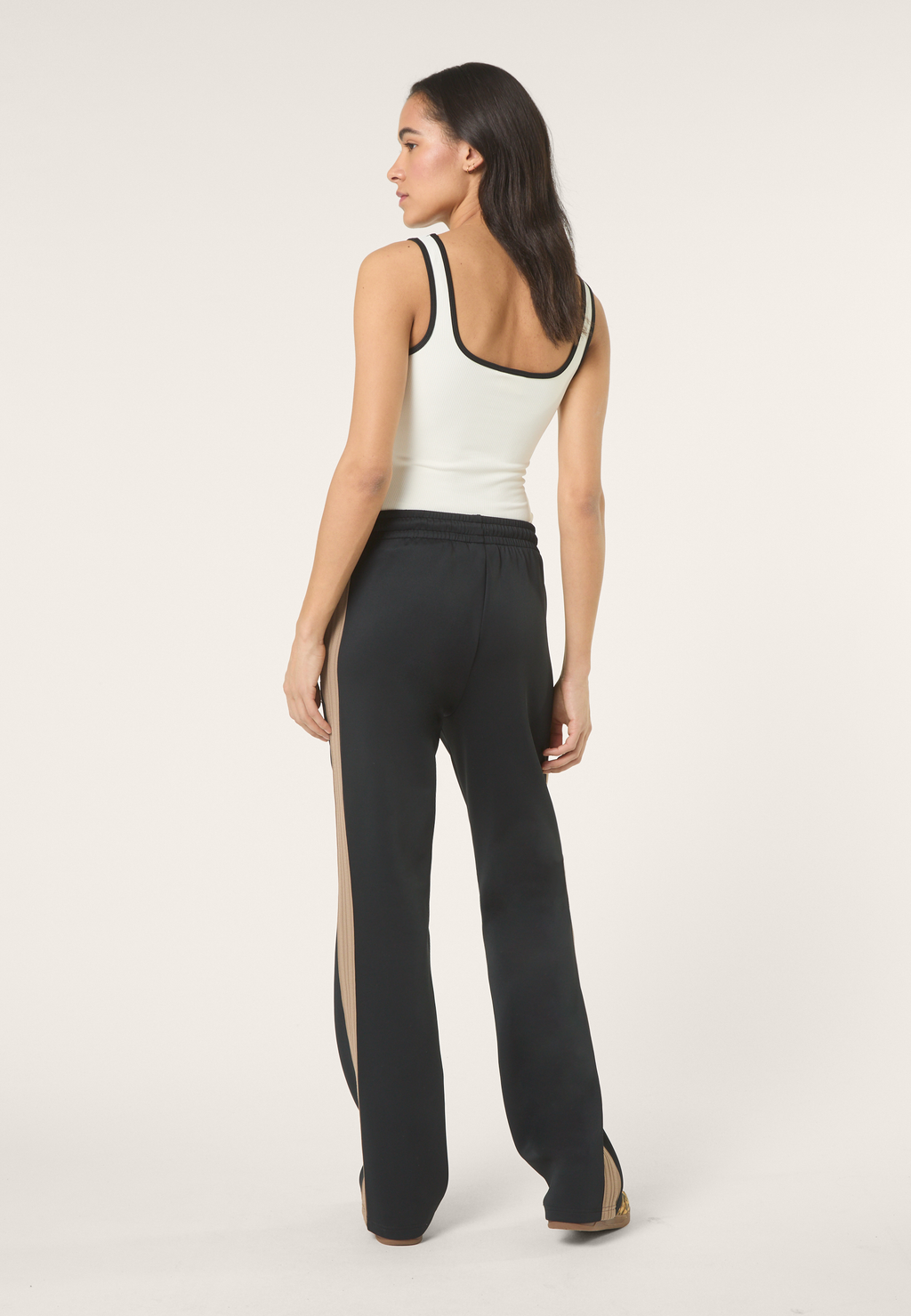 Pantalon De Survêtement À Bandes Extra-Long - Noir