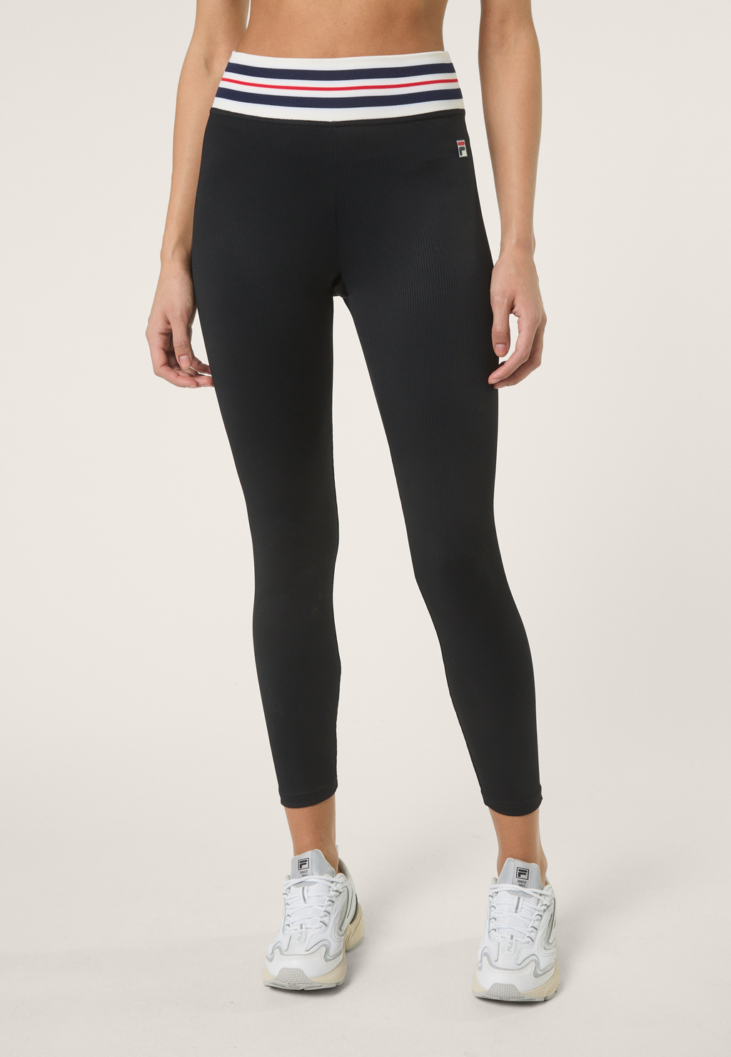 Legging De Sport À Bande Heritage - Noir