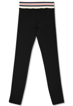 Legging De Sport À Bande Heritage - Noir