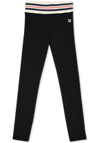 Legging De Sport À Bande Heritage - Noir