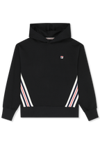 Hoodie À Bande Heritage Ample - Noir