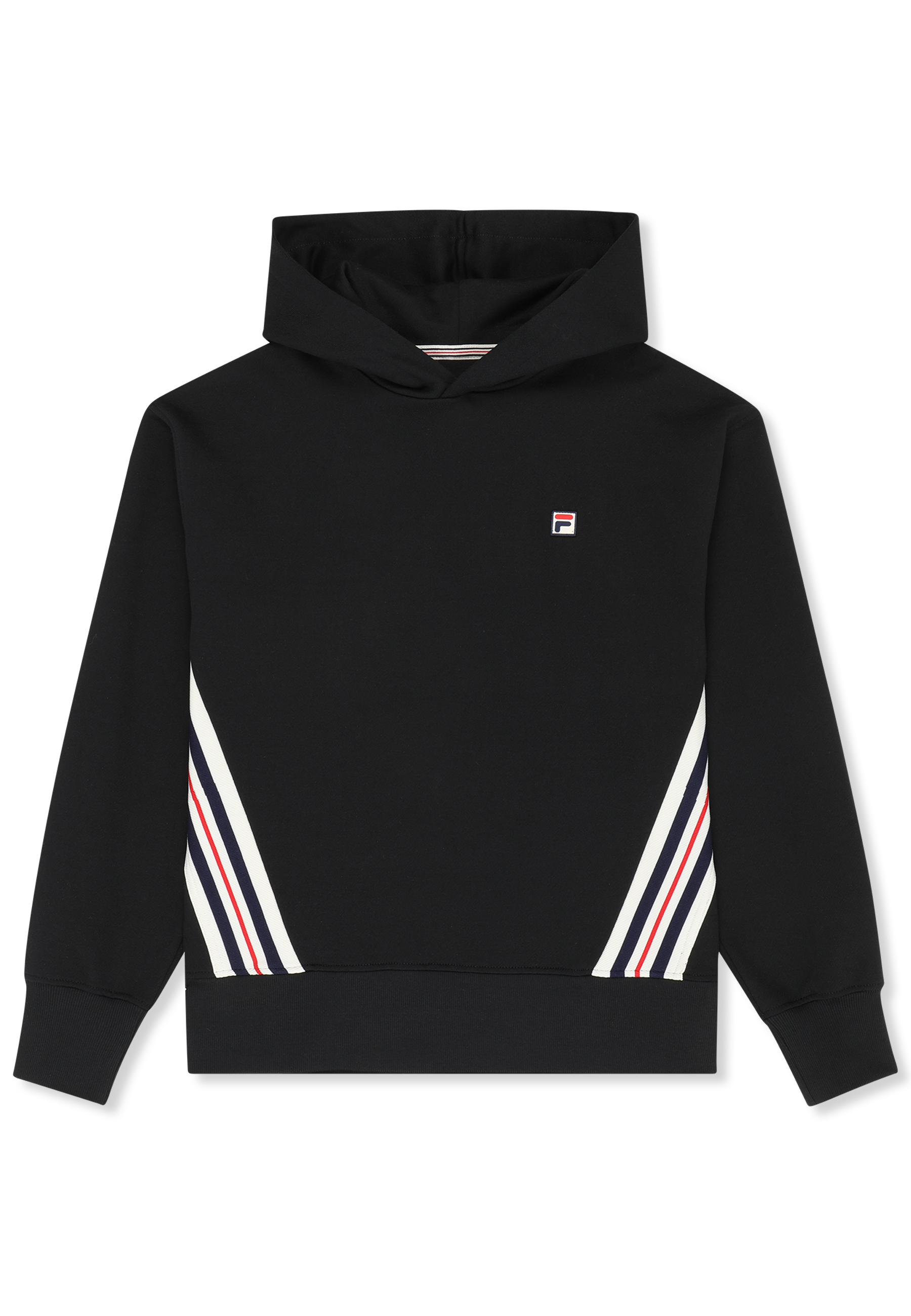 Hoodie À Bande Heritage Ample - Noir
