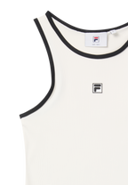Robe Côtelée À Logo Sans Manches - Aigrette