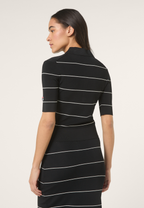 Polo En Maille Fine Slim - Noir