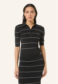 Polo En Maille Fine Slim - Noir