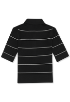 Polo En Maille Fine Slim - Noir