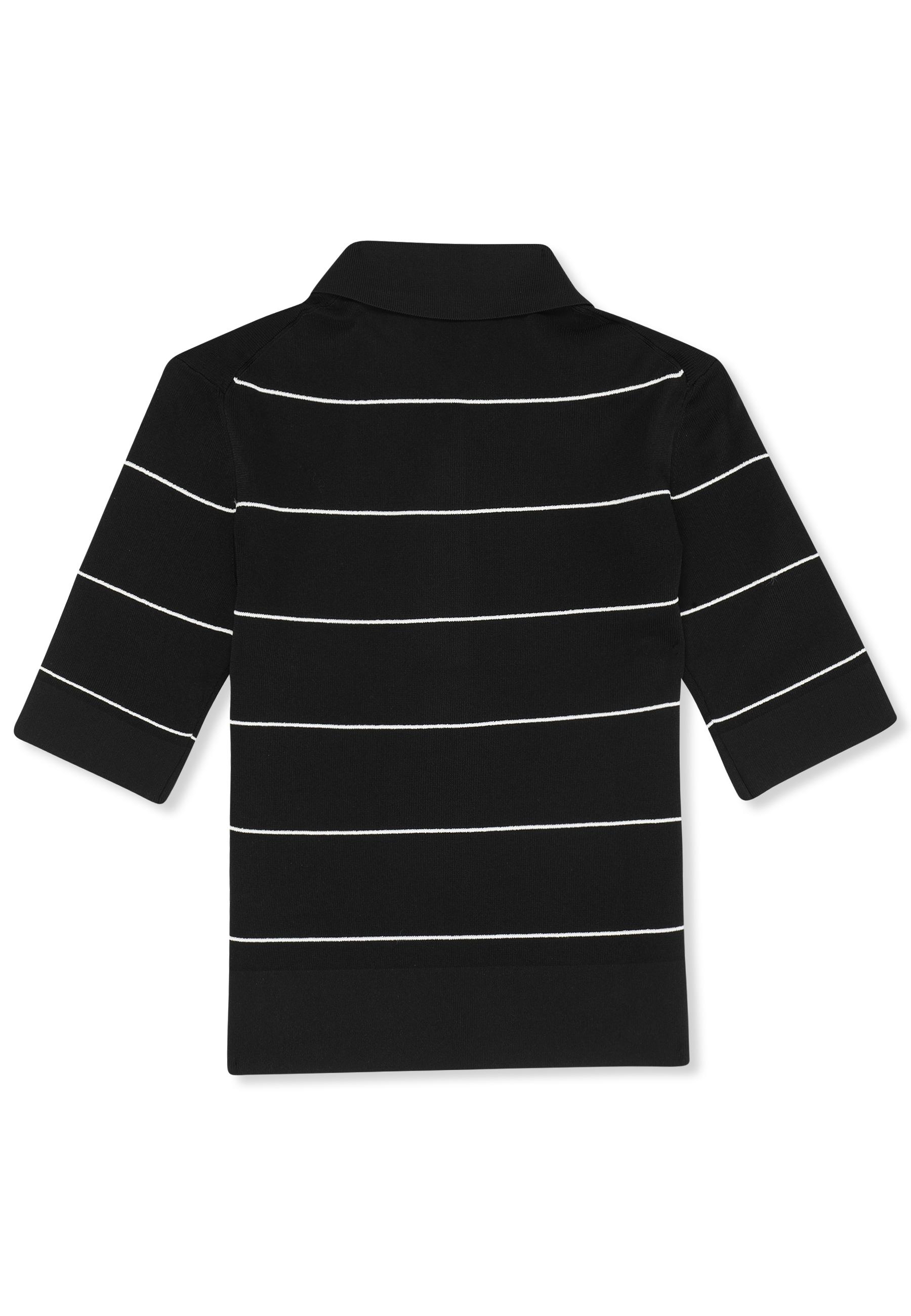 Polo En Maille Fine Slim - Noir