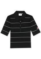 Polo En Maille Fine Slim - Noir