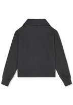 Veste À Col Montant À Fines Rayures Décontractée - Phantom